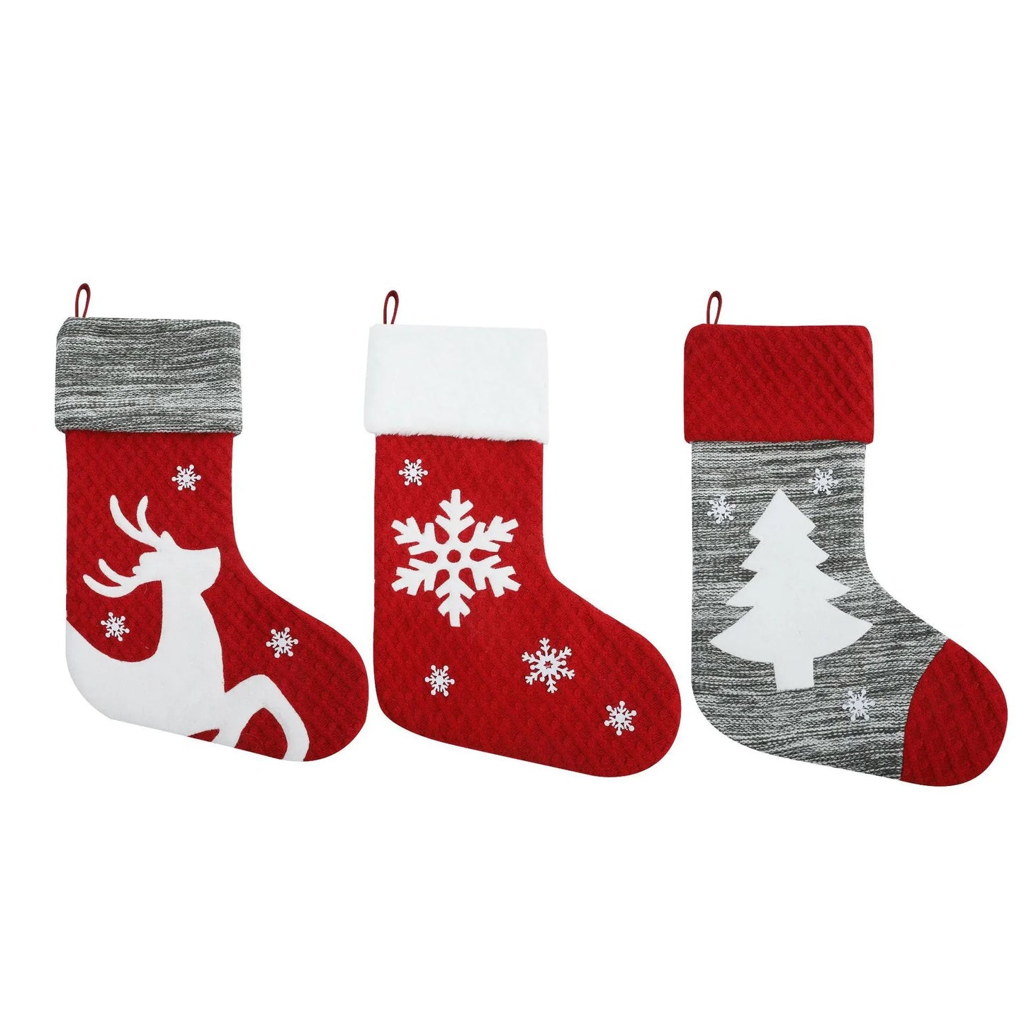 Festive Knitted Christmas Stocking
